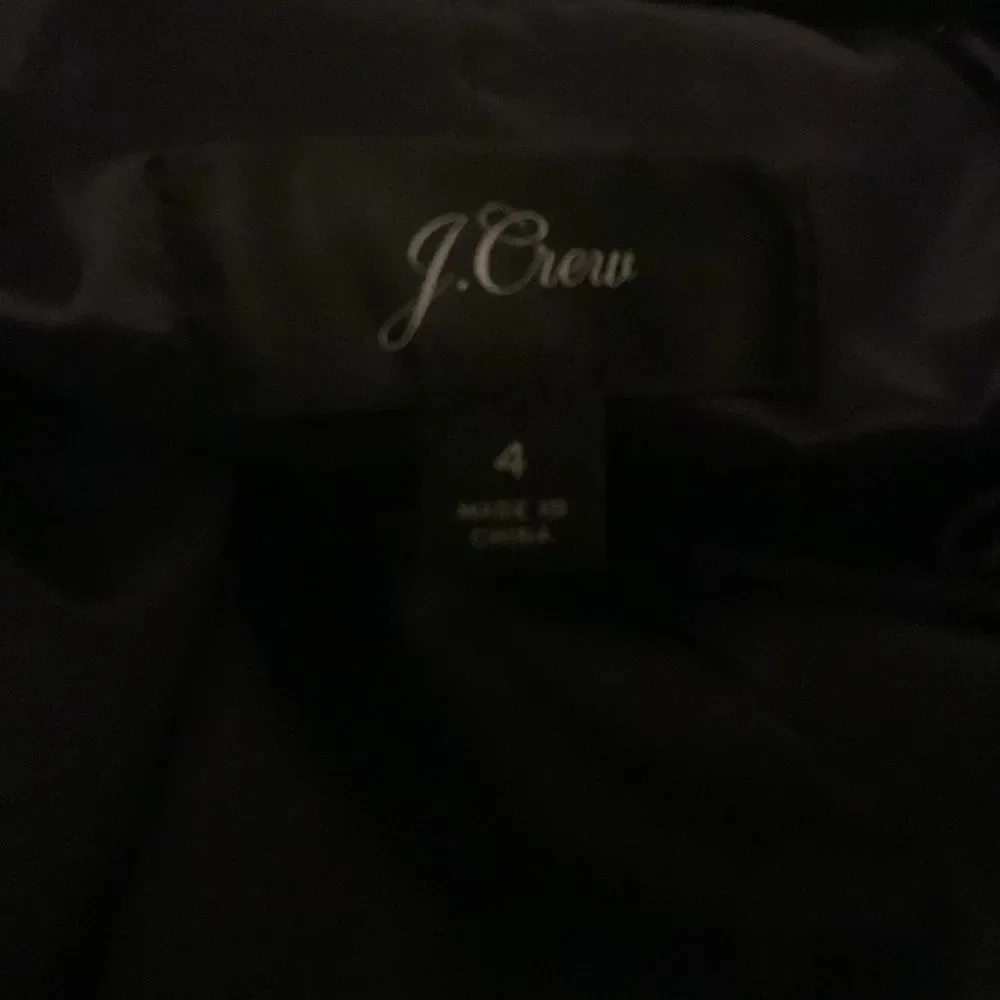 J. Crew Double Breasted Drapey Velvet Blazer Jacket Navy Twilight size 4